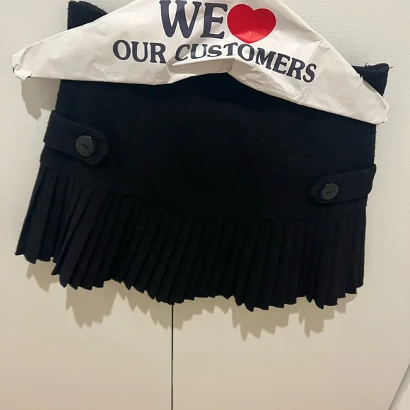 Un Deux Trois Black Skater Mini Skirt